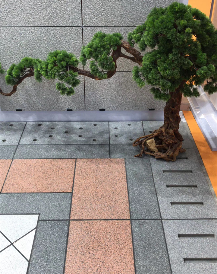 仿花崗巖厚板_地鋪石鋪貼效果圖1