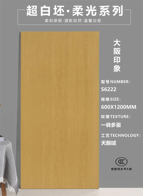 55°超白坯木紋磚-S6222