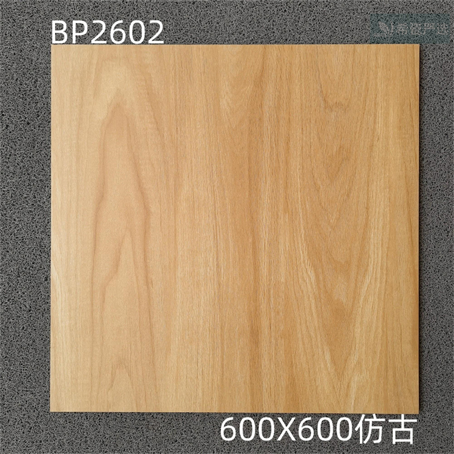600*600mm质感木纹砖实拍(二):木纹细腻如真、古朴大气
