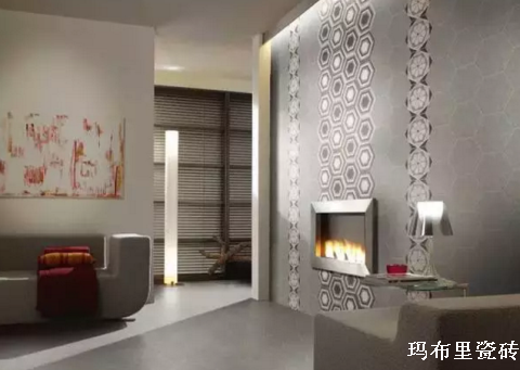 六角砖背景墙装修效果图8.png