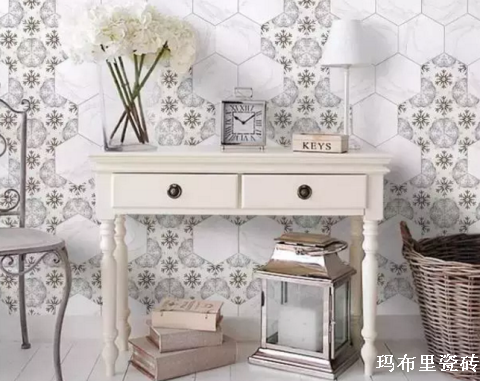 六角砖背景墙装修效果图9.png
